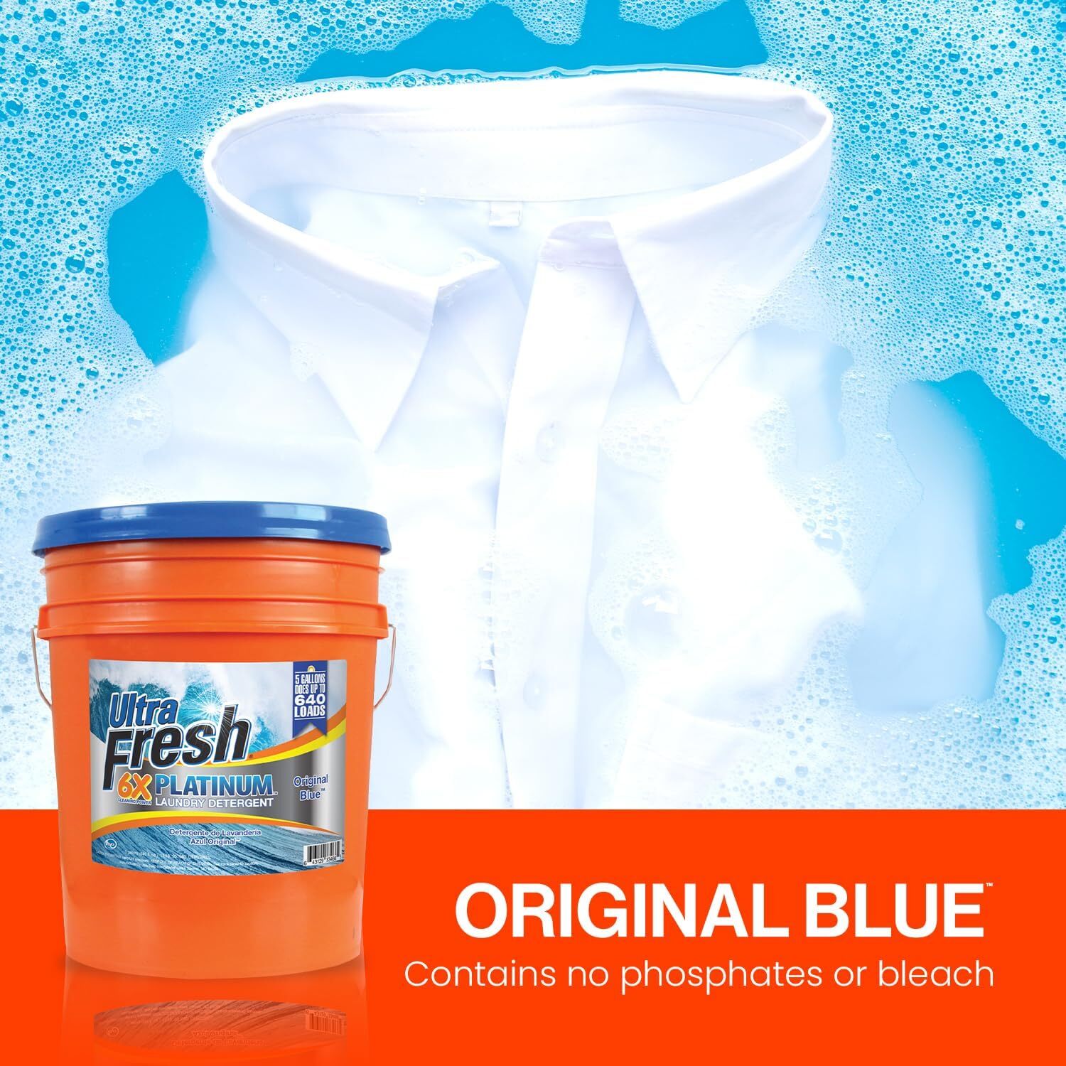 Platinum Original Blue Liquid Laundry Detergent 5 Gal 640 Oz