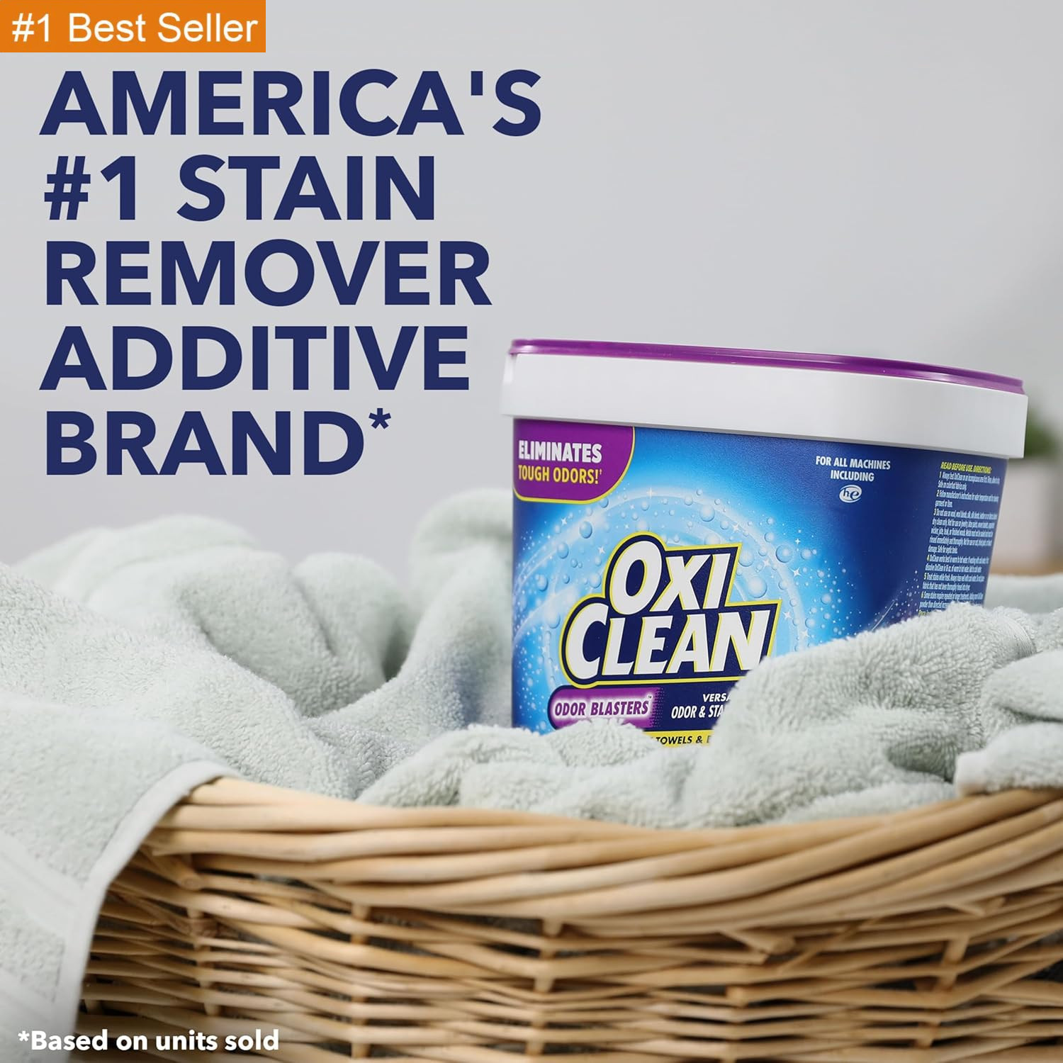 Oxiclean Odor Blasters Versatile Odor and Laundry Stain Remover Powder, 5 Lb