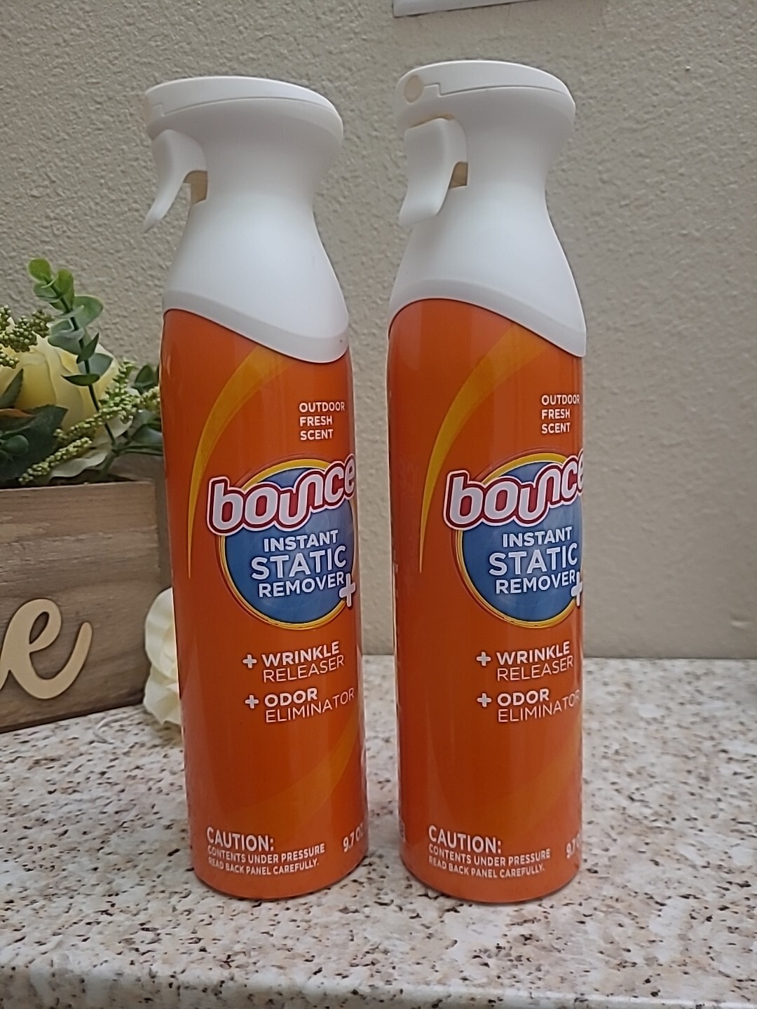 Bounce Anti Static Spray, 9.7oz(275g) Anti Static Spray & Instant Wrinkle Pack 2