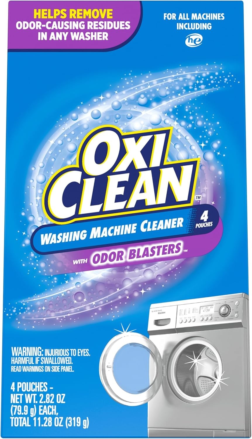 OxiClean Washing Machine Cleaner with Odor Blasters 4 Count