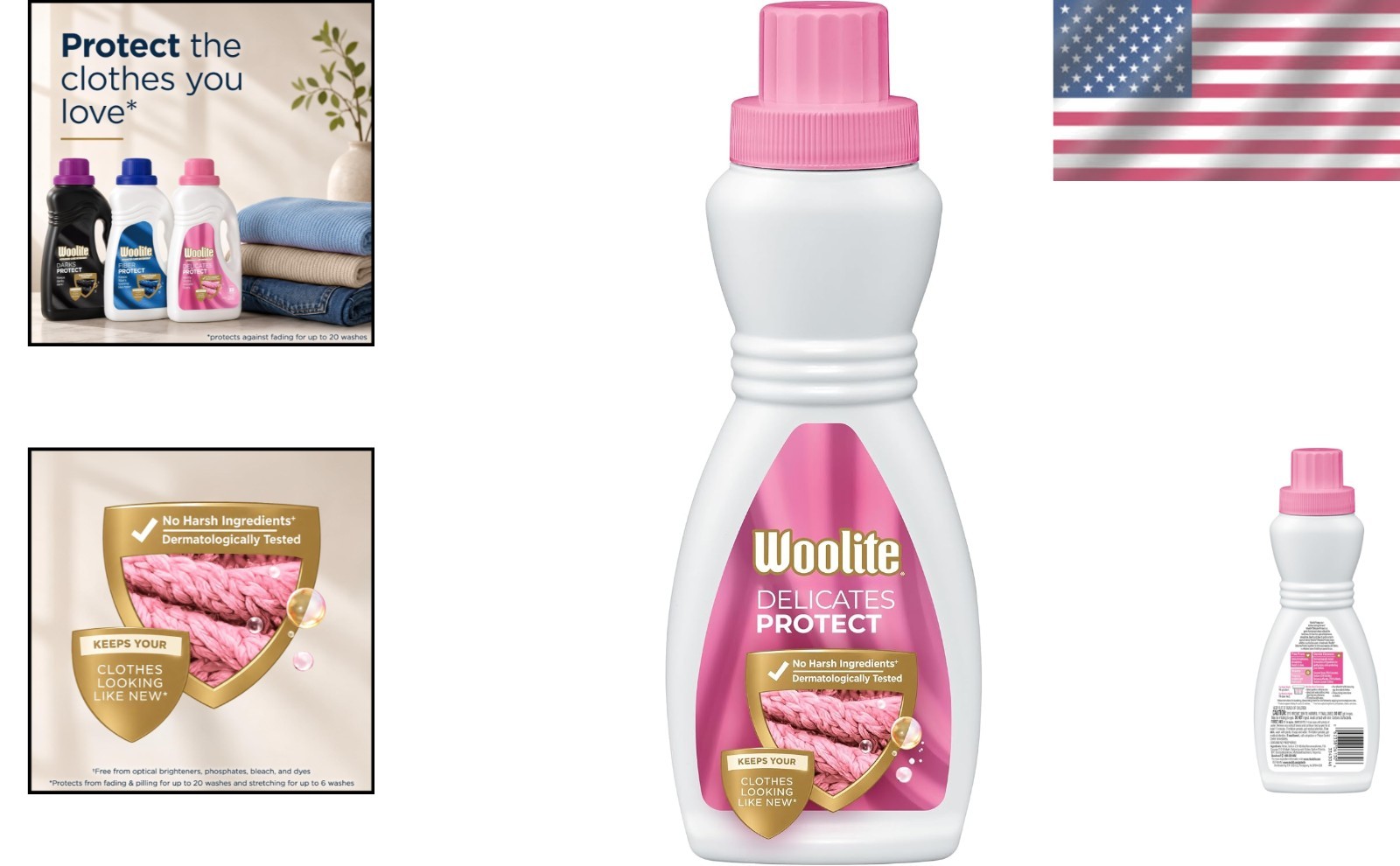 Gentle 16oz Liquid Laundry Detergent for Fine Fabrics – No Bleach, No Phosphates