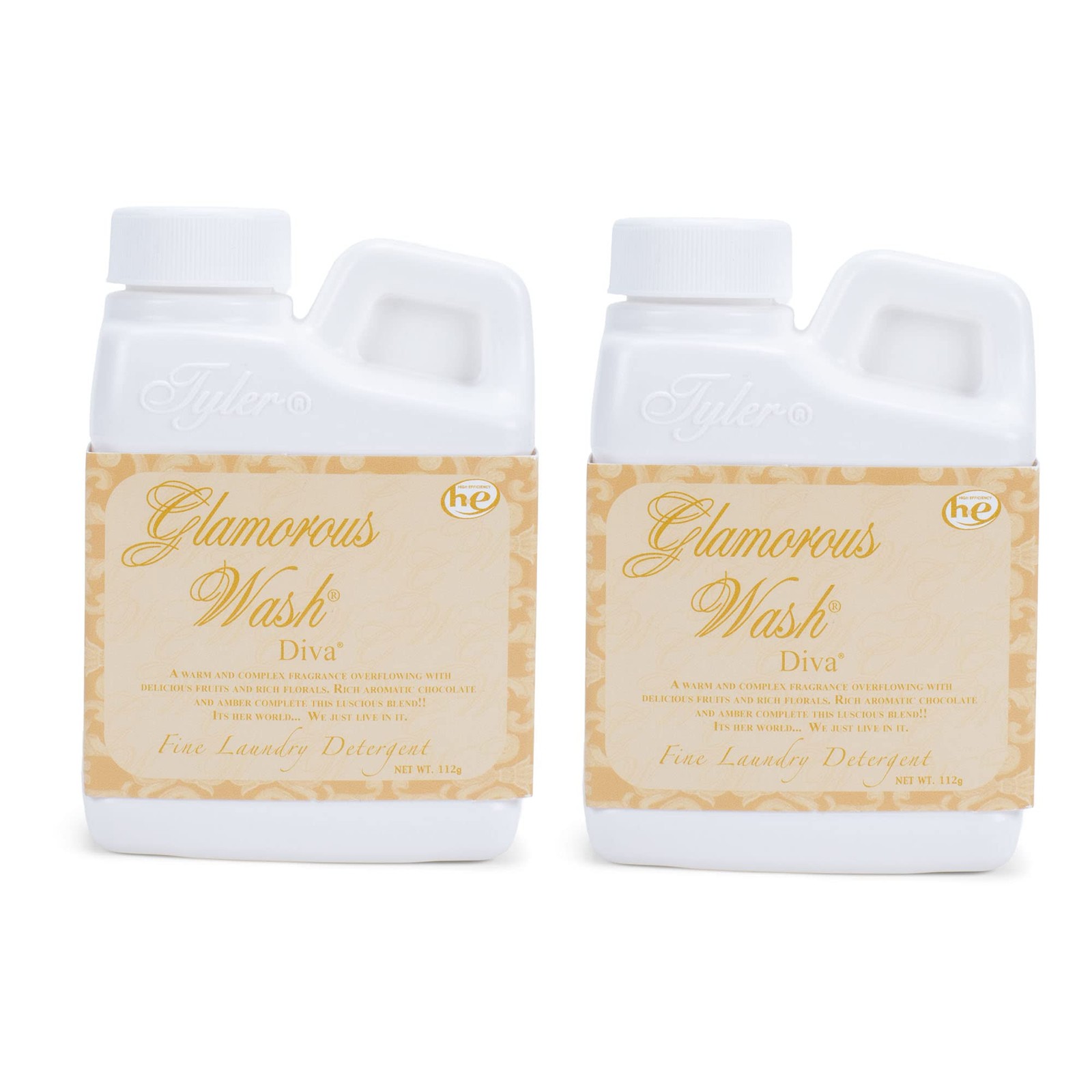 Tyler Glamorous Wash 4 ounce Fine Laundry Detergent Pack of 2 Diva