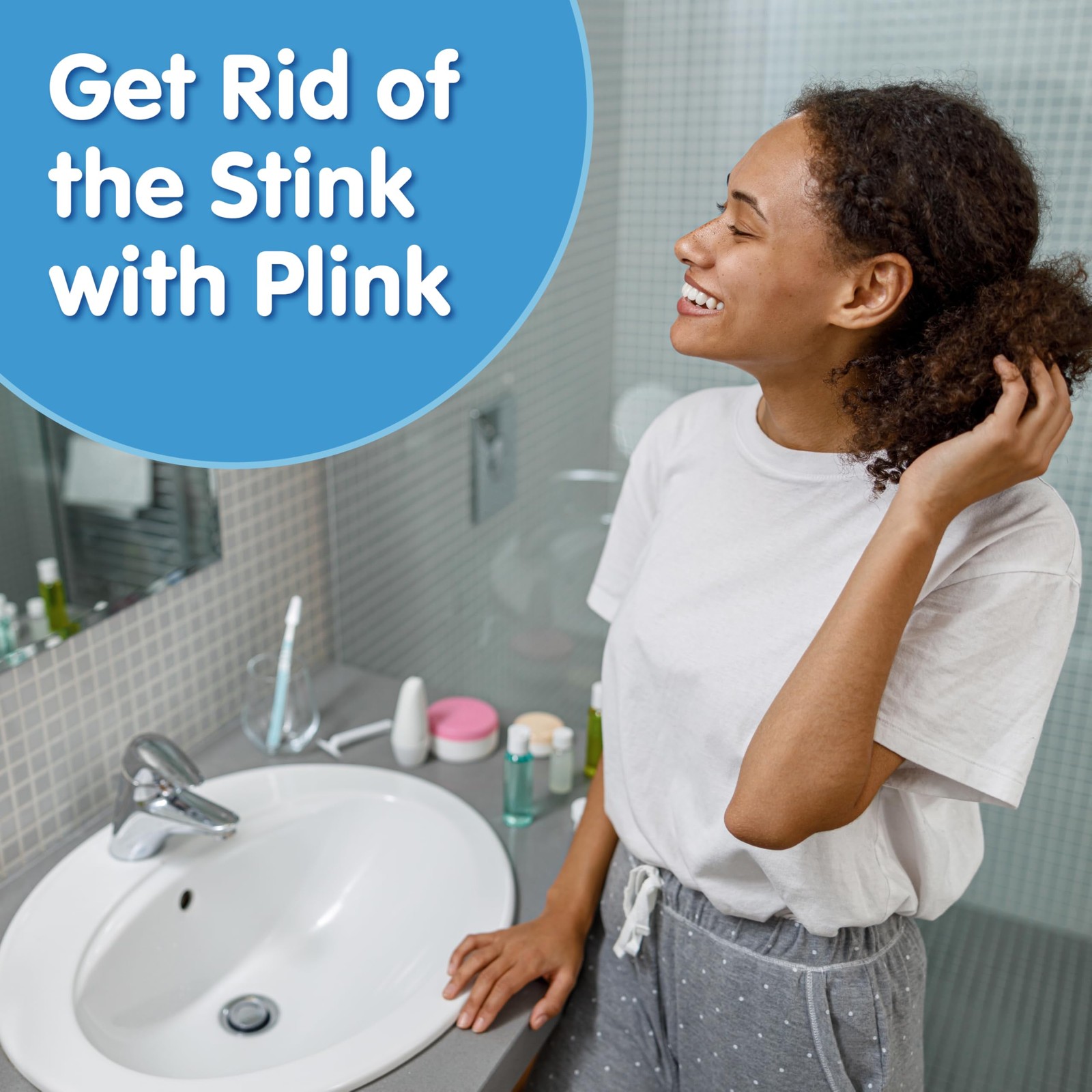 Plink Fizzy Drain Freshener and Cleaner, Prevents Clogs 6 Count (Pack of 1)
