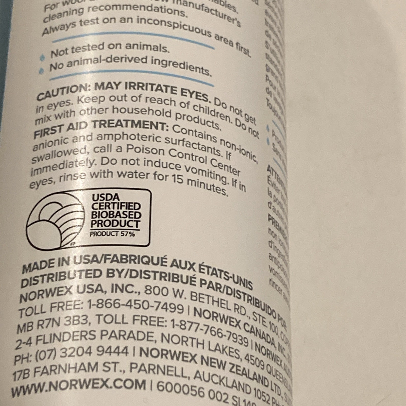 Norwex Ultra Power Plus Laundry Detergent 2.2 Lb 100 HE Loads+Stain Remover 12oz