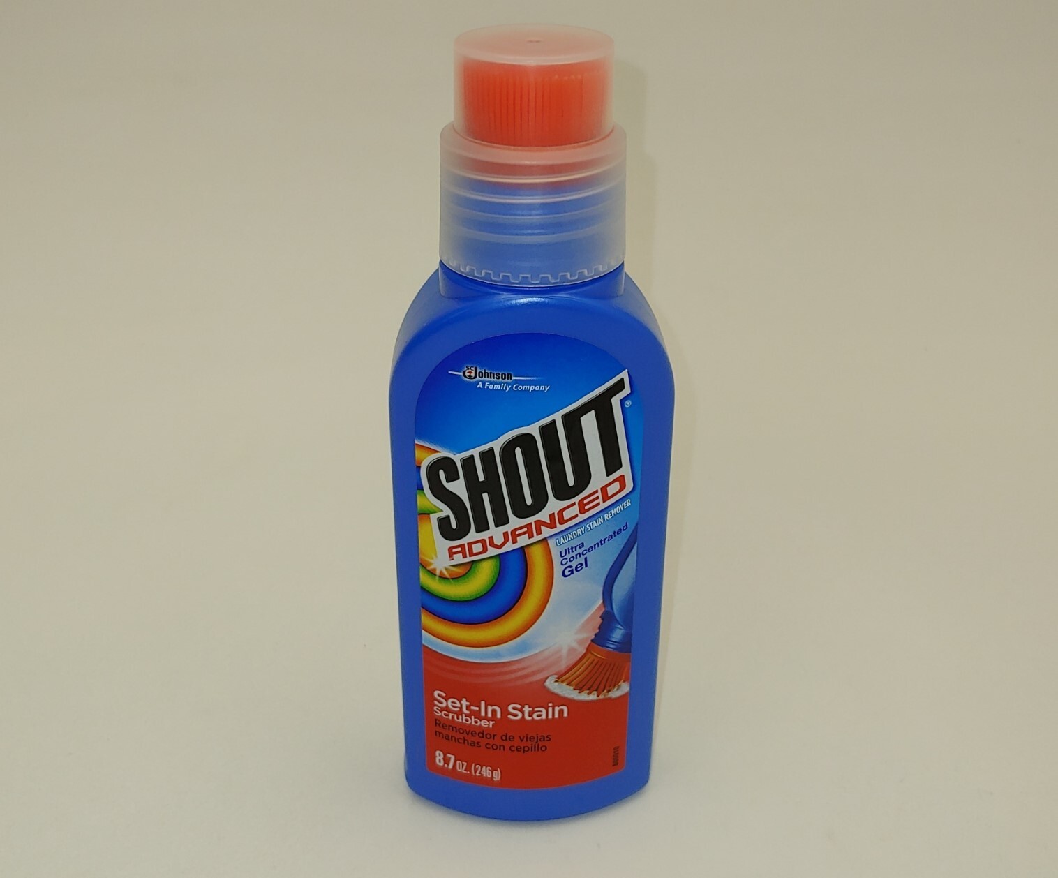 Shout Advanced Set-In Stain Pre-Treat Laundry Scrubber Bottle Ultra Gel