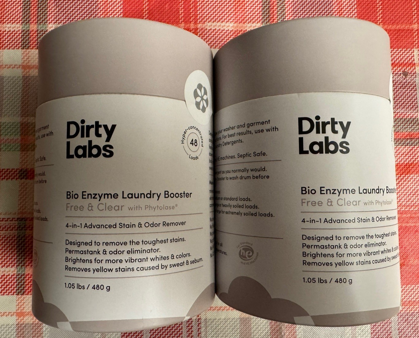 2x Dirty Labs Bio Enzyme Laundry Booster 480g 1.05 lbs