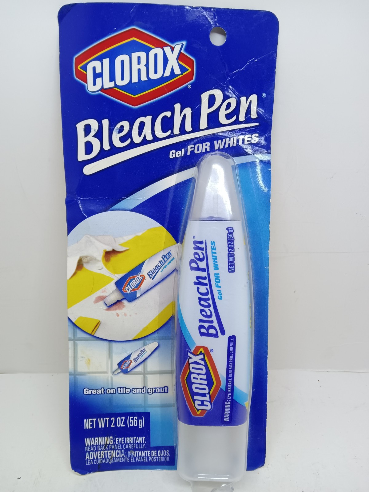 New Clorox Bleach Pen Gel For Whites Dual Tipped Sealed 2 oz NOS Discontinued