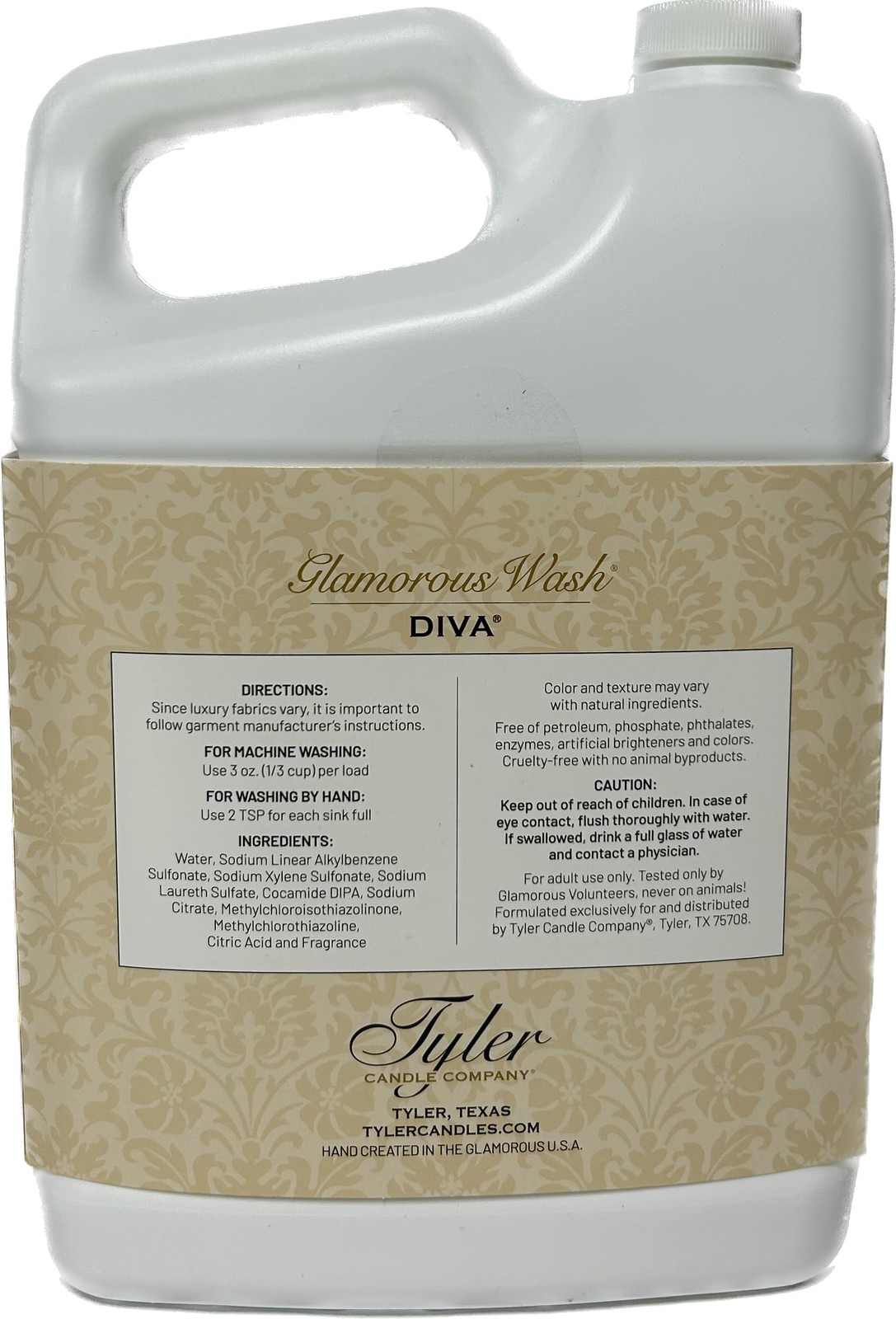 Tyler Gallon Glam Wash Laundry Detergent, Diva 128 Fl Oz (Pack of 1)