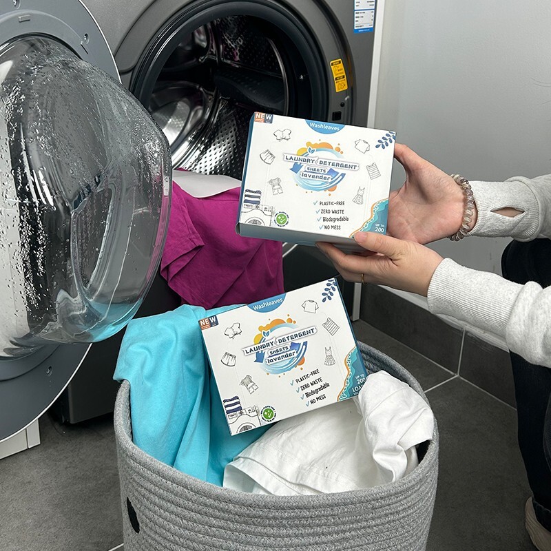 Eco Friendly Laundry Detergent Sheets (60-100 sheets 200 loads) Plant based Free