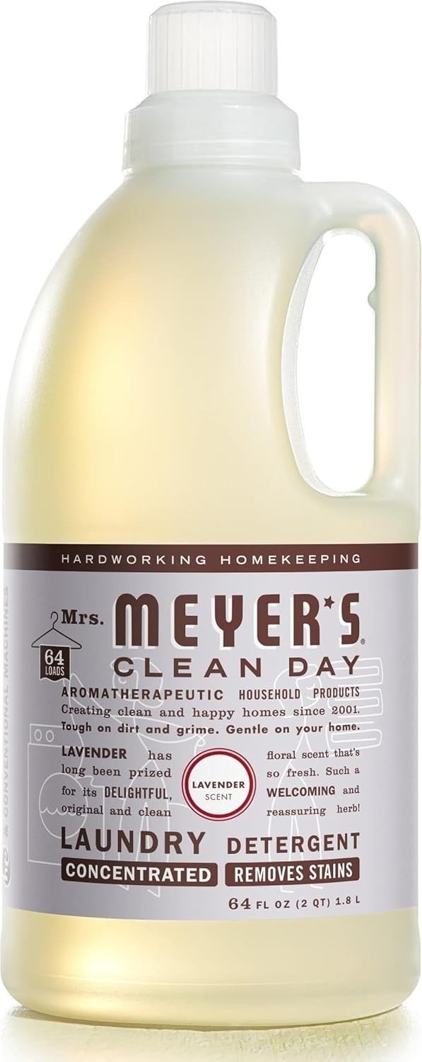 MRS. MEYER’S CLEAN DAY Liquid Laundry Detergent Stain Remover 64 Loads 64Oz Pack