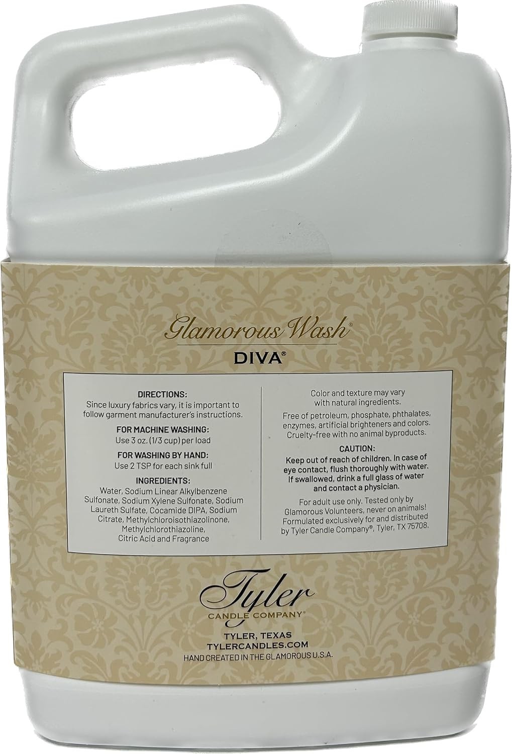128 Fl Oz Tyler Glamorous Wash – Gentle Cleaning with Floral Scent for Delicates