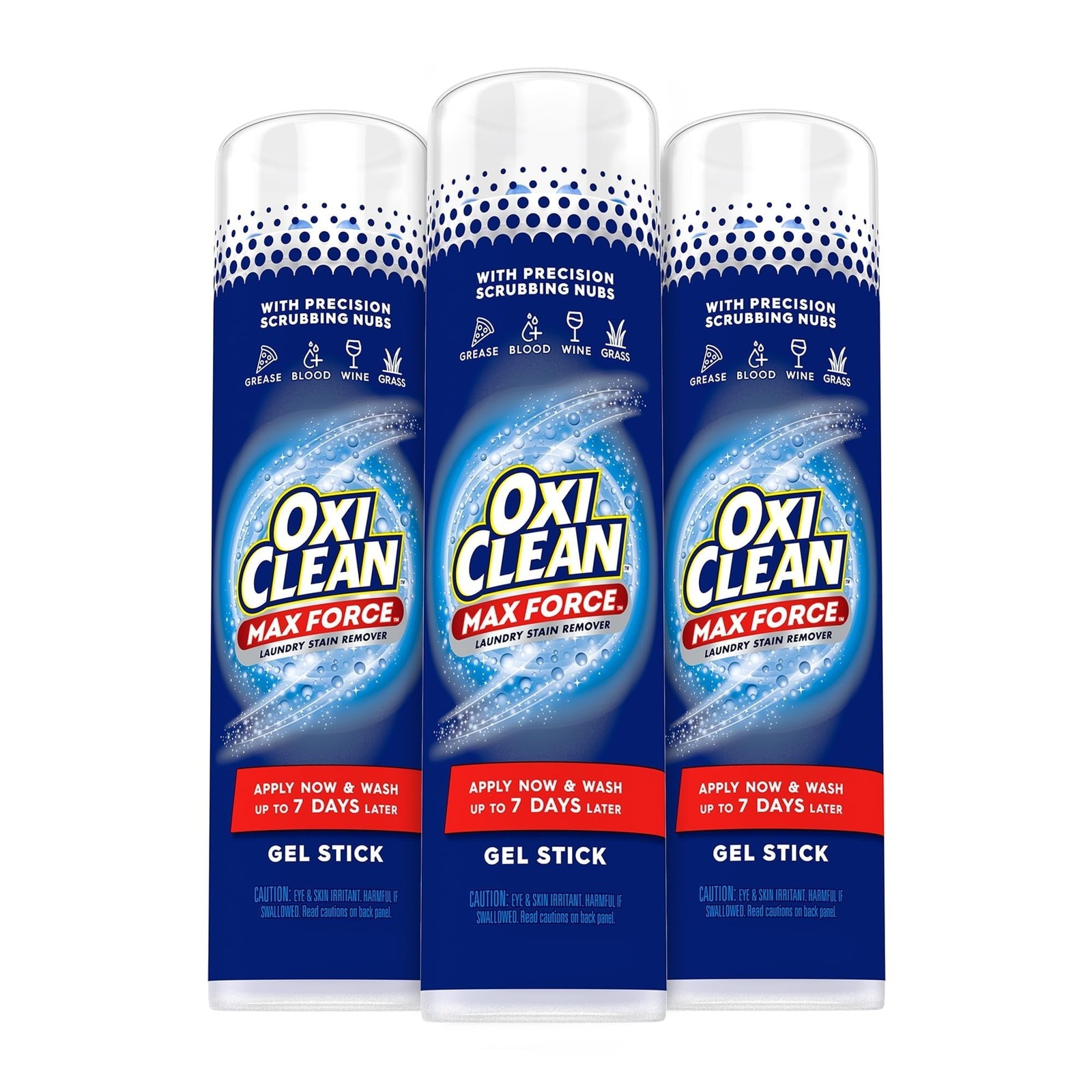 OxiClean MaxForce 5 in 1 Stain and Power Spot Remover Gel Stick 6.2oz (3 Pack)
