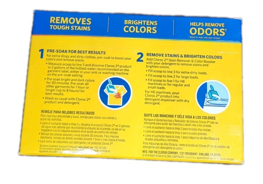 Clorox 2 Powder Original Stain Remover & Color Booster 3.07 lb Rare HTF