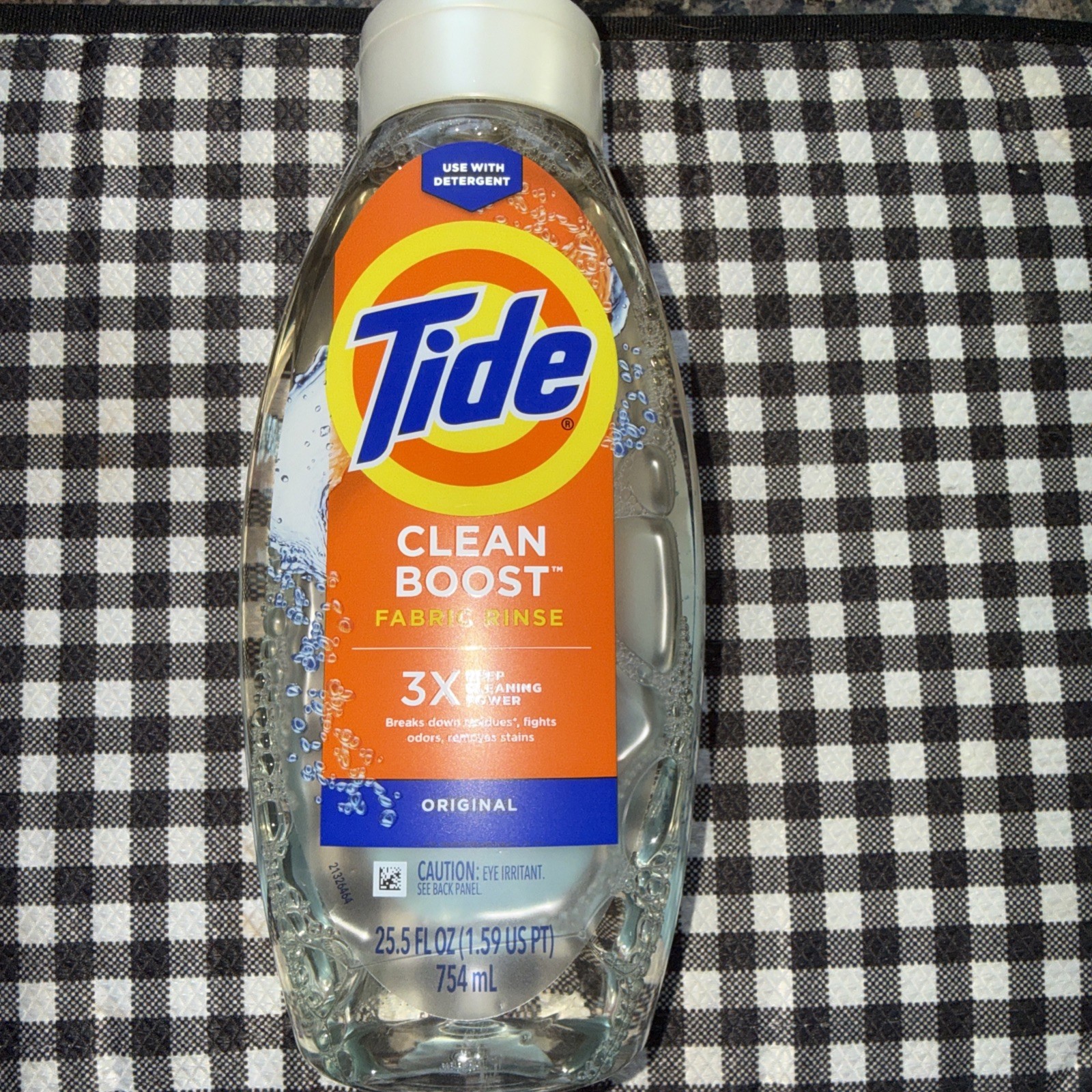 Tide Clean Boost Fabric Rinse 3x Odor Power Original Cleans Deep 25.5oz