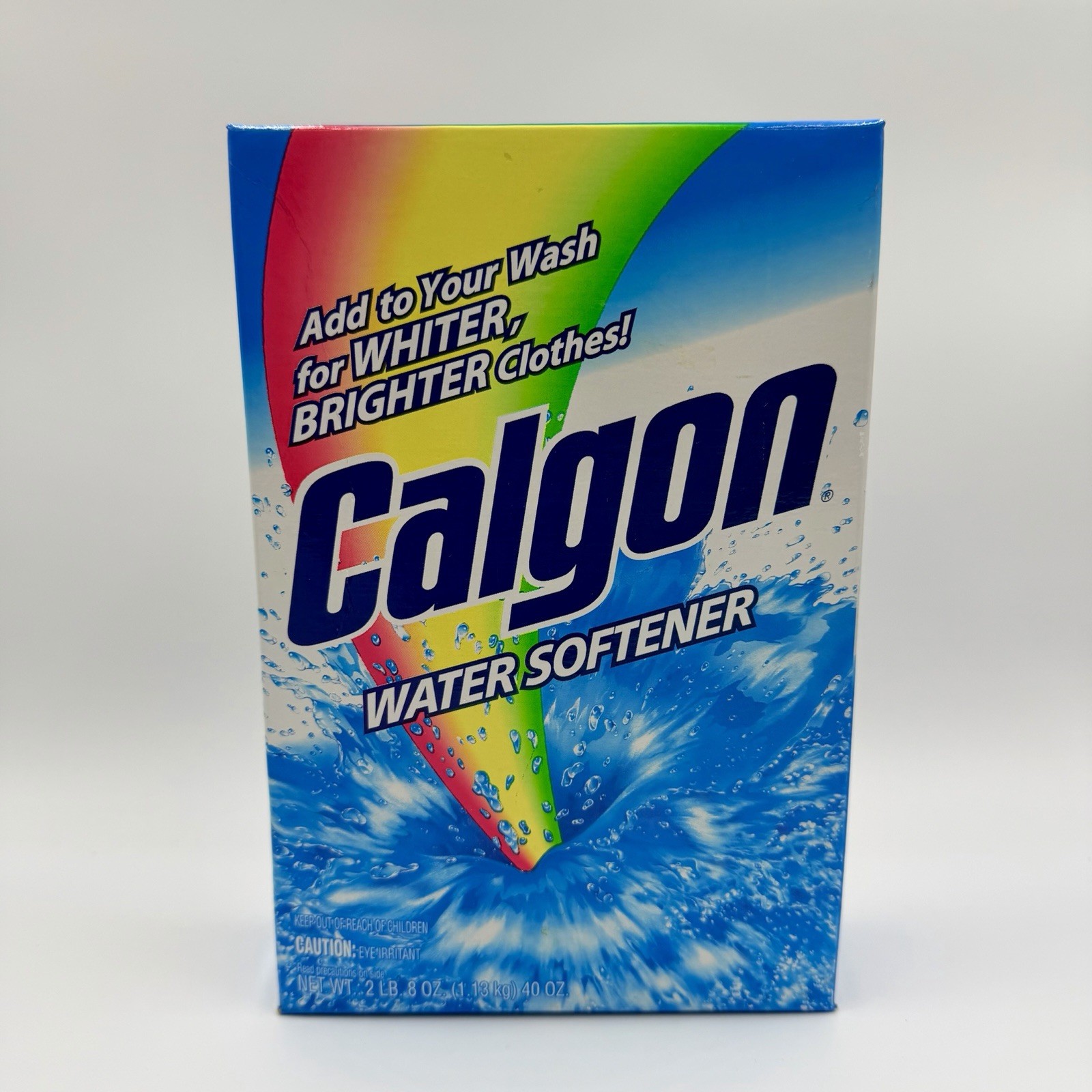Vintage 2005 Calgon Powder Water Softener 40 oz Box Discontinued Laundry Booster