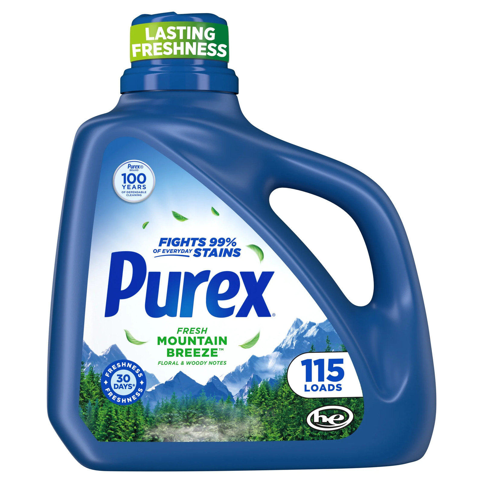 Fresh Mountain Breeze Liquid Detergent, 150 fl oz, 115 loads