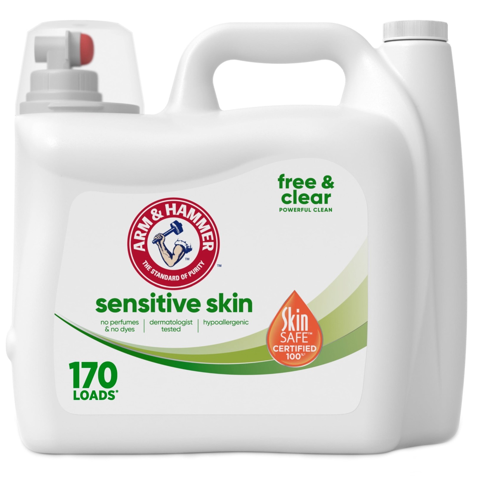 3PK ARM & HAMMER Sensitive Skin Free Clear Liquid Laundry Detergent, 170 fl oz