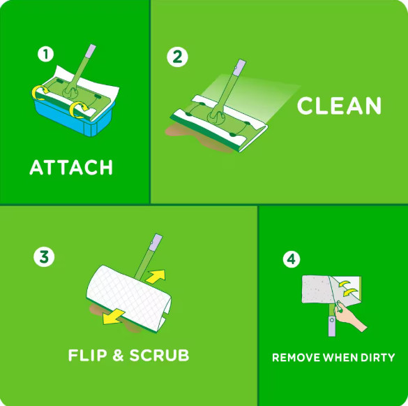 Swiffer Sweeper Heavy Duty Wet Lavender Vanilla Scent Refills Floor Mop Pads20ct