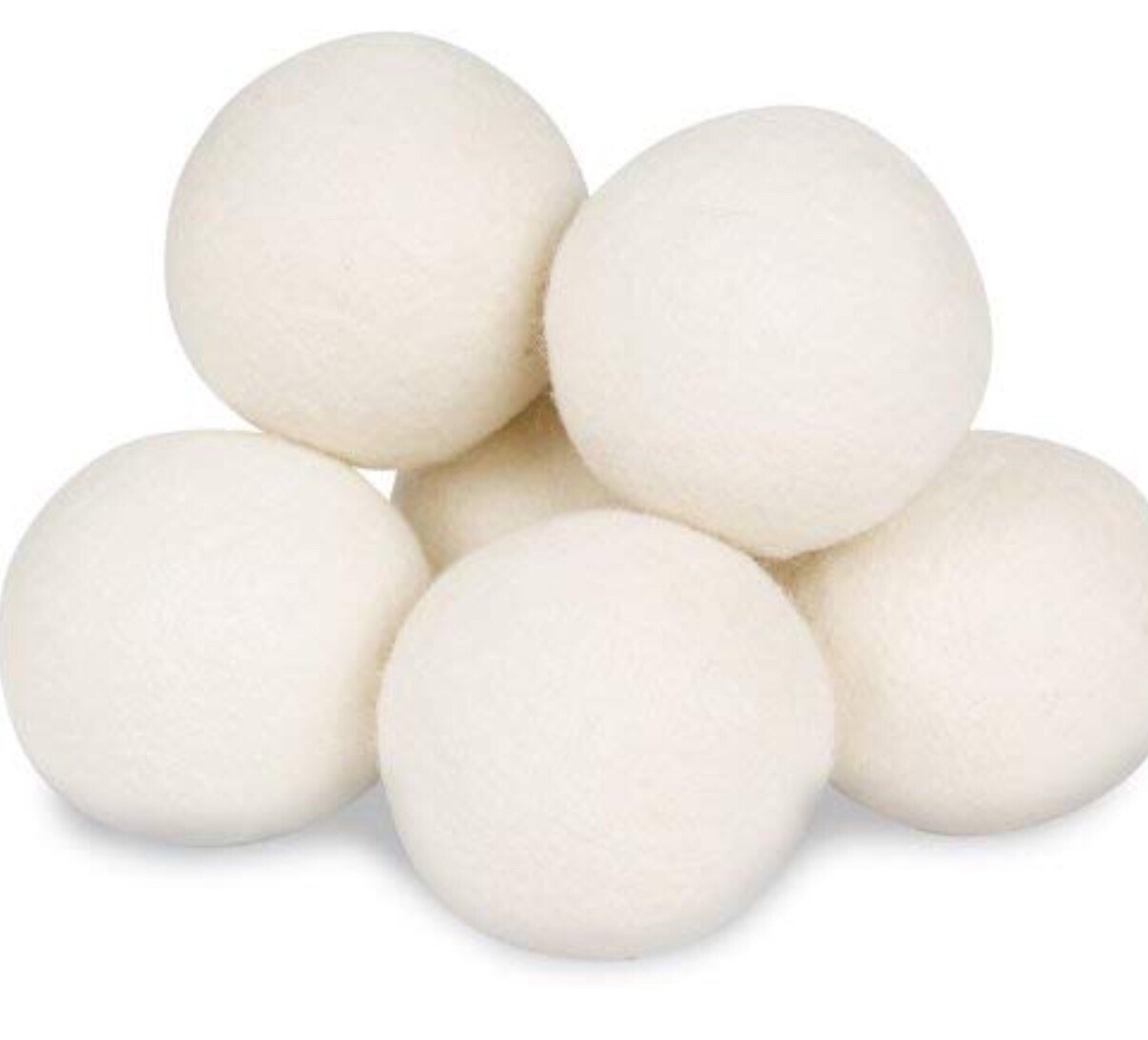 Wool Dryer Balls 6 Pack Xl Size Imported New Zealand Wool-organic