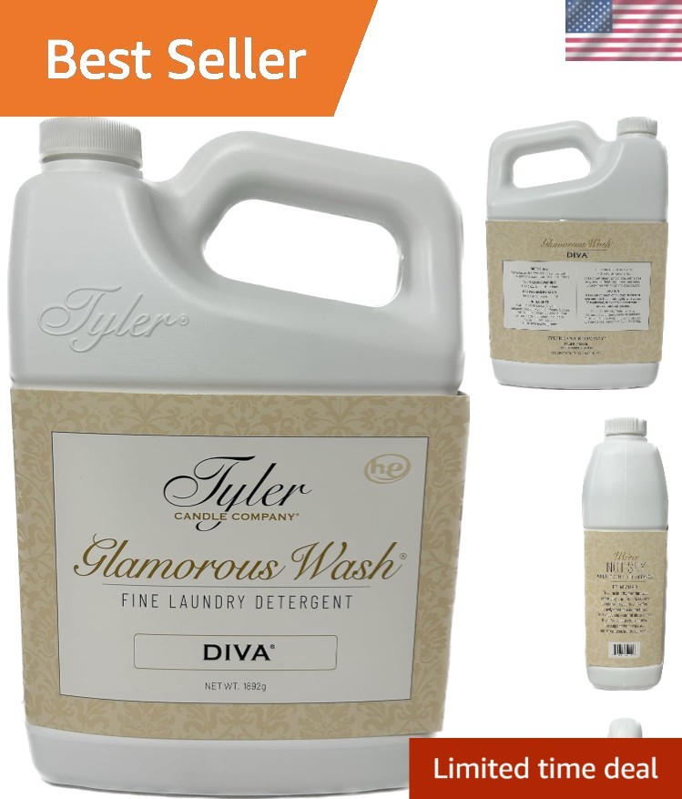 64 Fl Oz Tyler Glam Wash – Hypoallergenic, Biodegradable Liquid for Every Wash