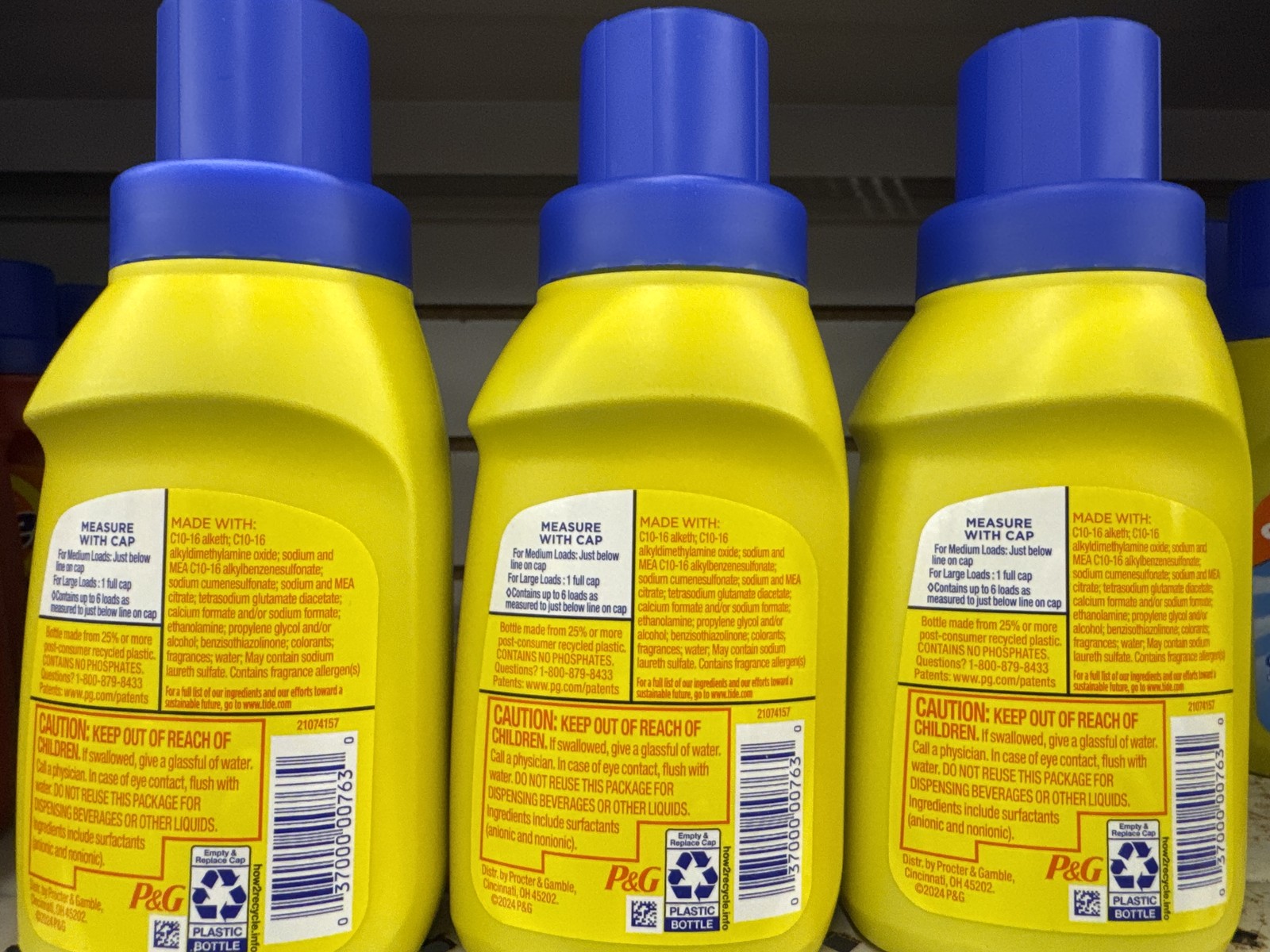 3 Pack Tide Simply Clean Fresh Laundry Detergent Liquid 46oz