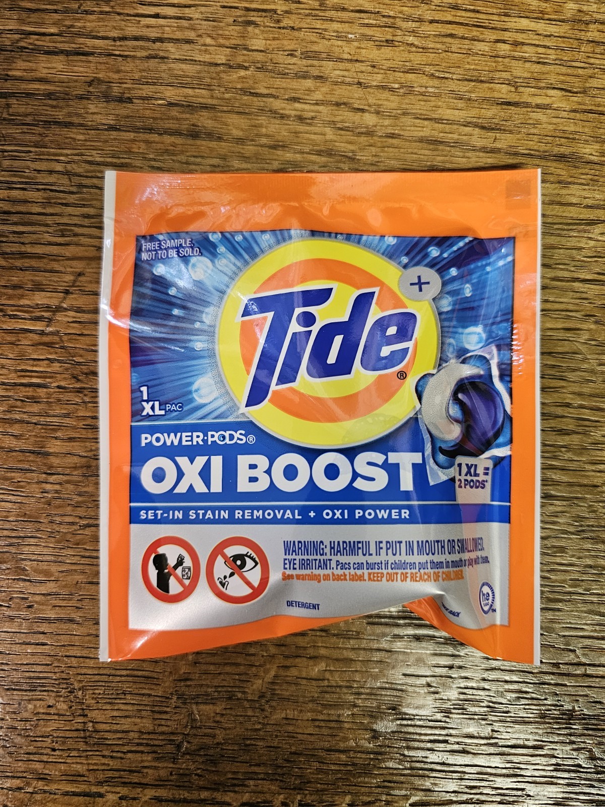 Tide Oxi Boost Power Pods – 1 XL Pac (Sample)