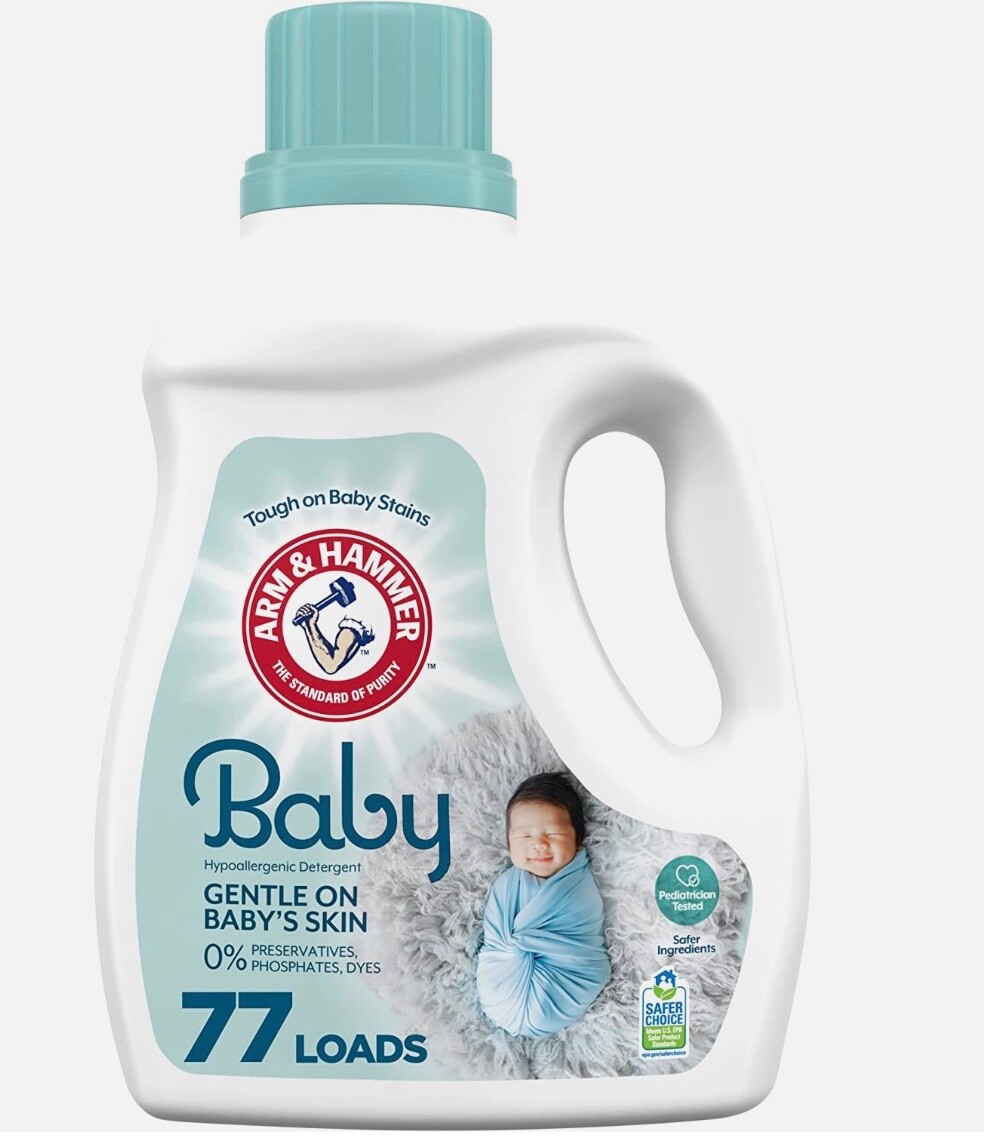 Arm & Hammer Baby Hypoallergenic Liquid Laundry Detergent – 100.5 Fl. Oz.
