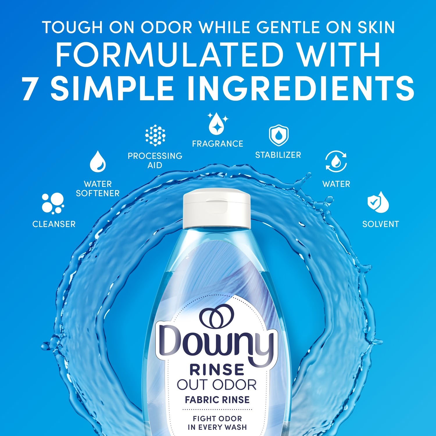 Downy Rinse Out Odor Laundry Rinse Ocean Mist Scent Refreshes 48 Fl Oz