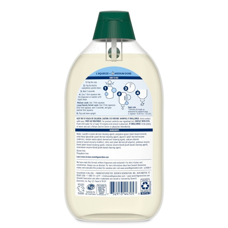 Free & Clear Ultra-Concentrated 66-Loads Laundry Detergent – 23.1 fl oz