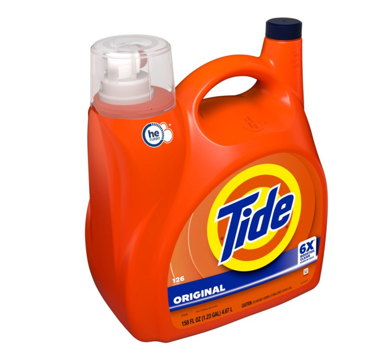 Tide Laundry Detergent Liquid with 6X Boosted Cleaning Power 158 fl oz 126 Loads
