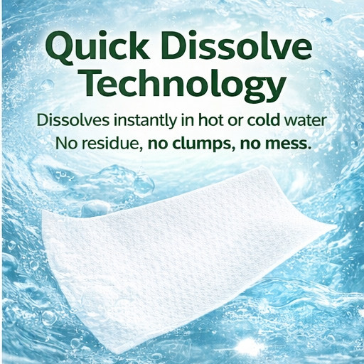 3 Pack Laundry Detergent Sheets Eco Friendly Quick Dissolve Travel Wash 60 Loads