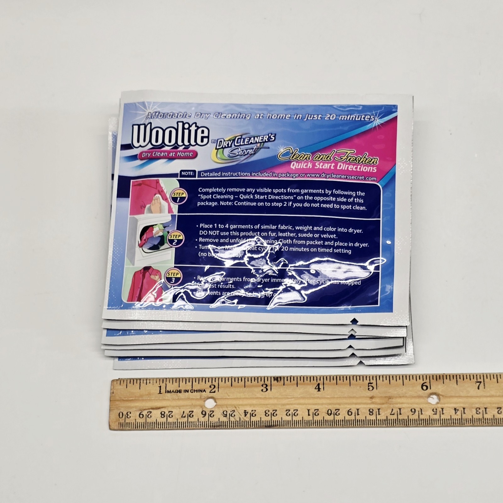 Woolite Dry Clean At Home By Dry Cleaner’s Secret 6-Pack Cloths