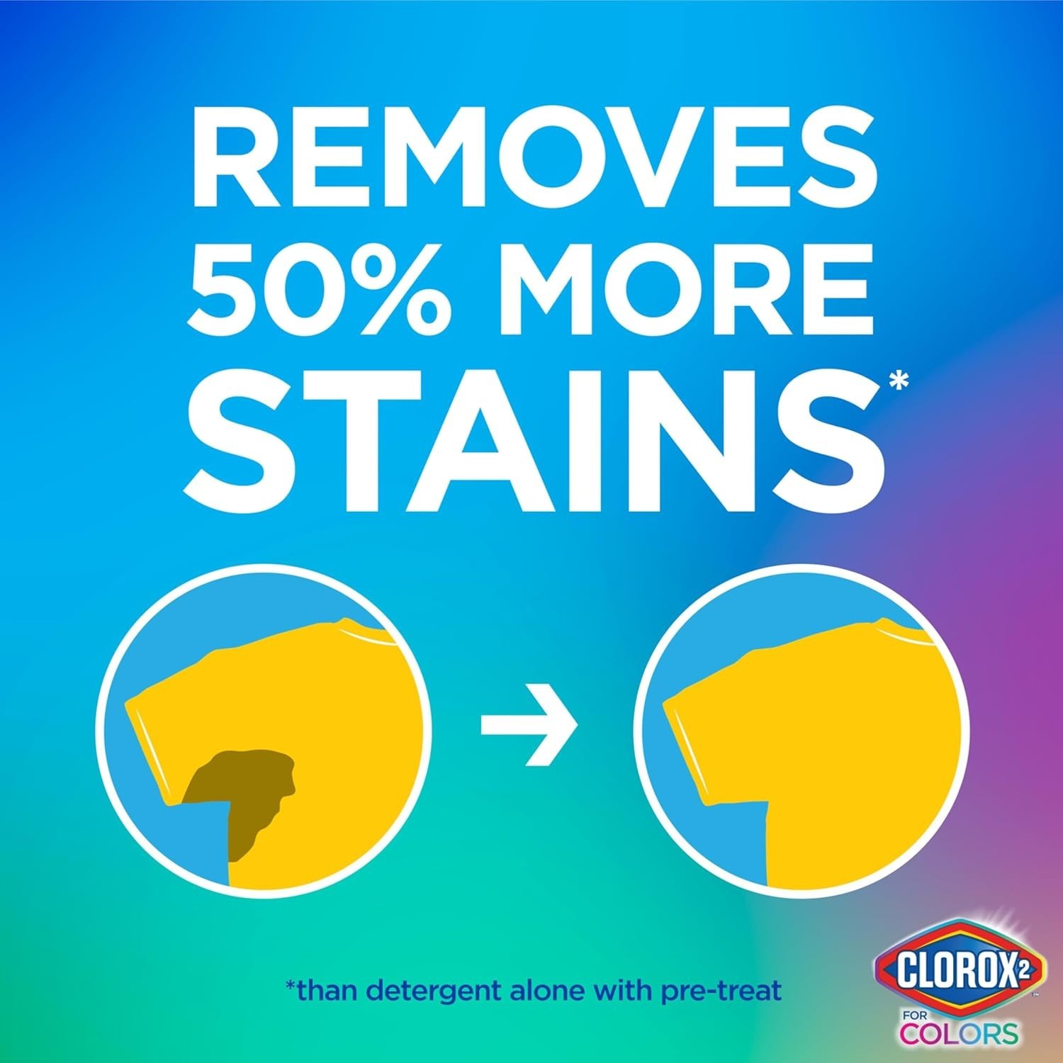 Concentrated Stain Remover & Color Brightener, 40 Count – Effortless Freshness