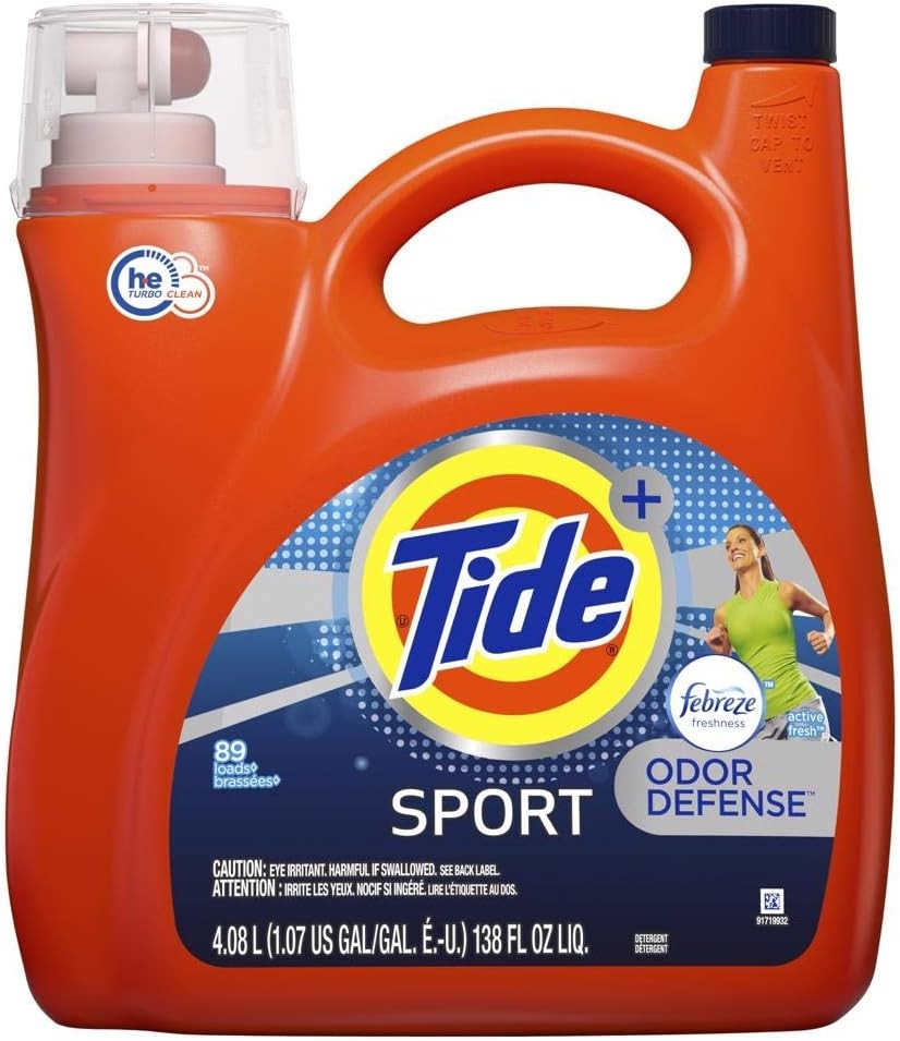 Tide Plus Febreze Fresh Sport Odor Defense HE Turbo Clean Liquid Laundry