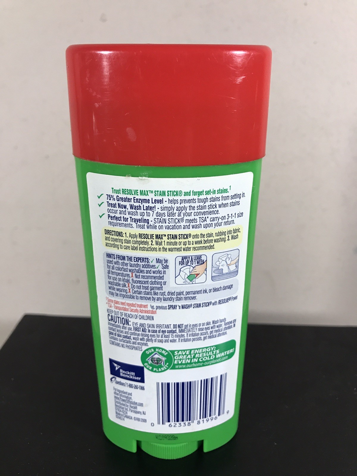 Spray ‘n Wash Resolve MAX Laundry Stain Stick Stain Remover 3 oz ~80% Full