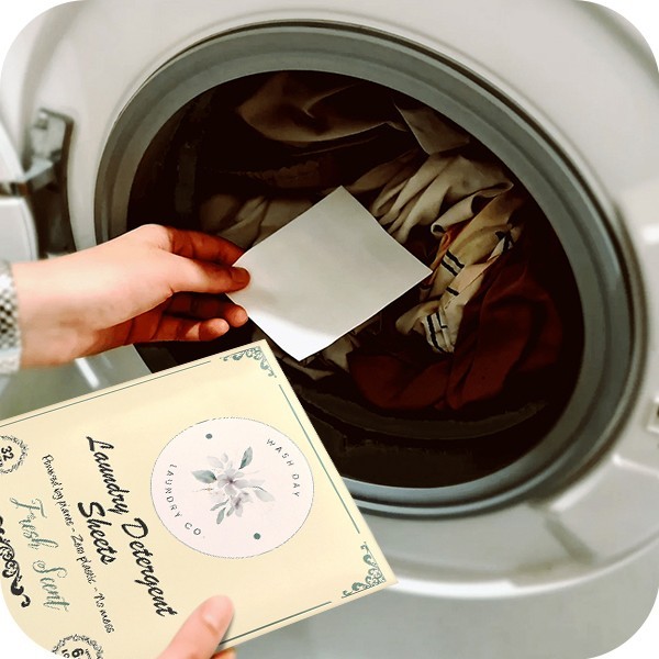 Wash Day Laundry Detergent Sheets Fresh Scent 64 Loads Choose 2, 5 or 10 Packs