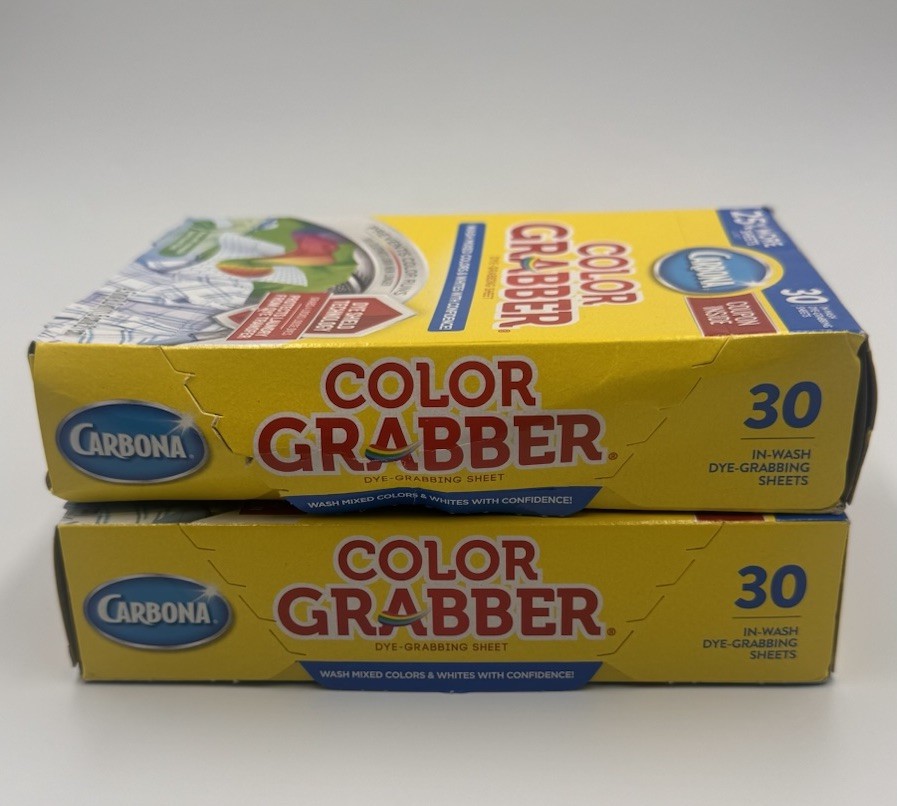 Color Grabber™ Dye Grabbing Sheet 2 Box Lot 30 Sheets/Box Mix Whites & Colors