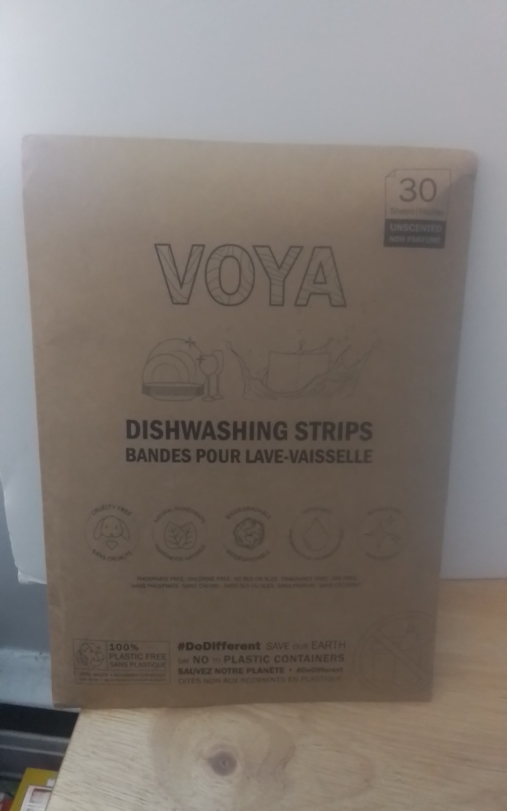 30 pack Voya Dishwashing Detergent Sheets– Eco-Friendly, Zero-Waste, Powerful