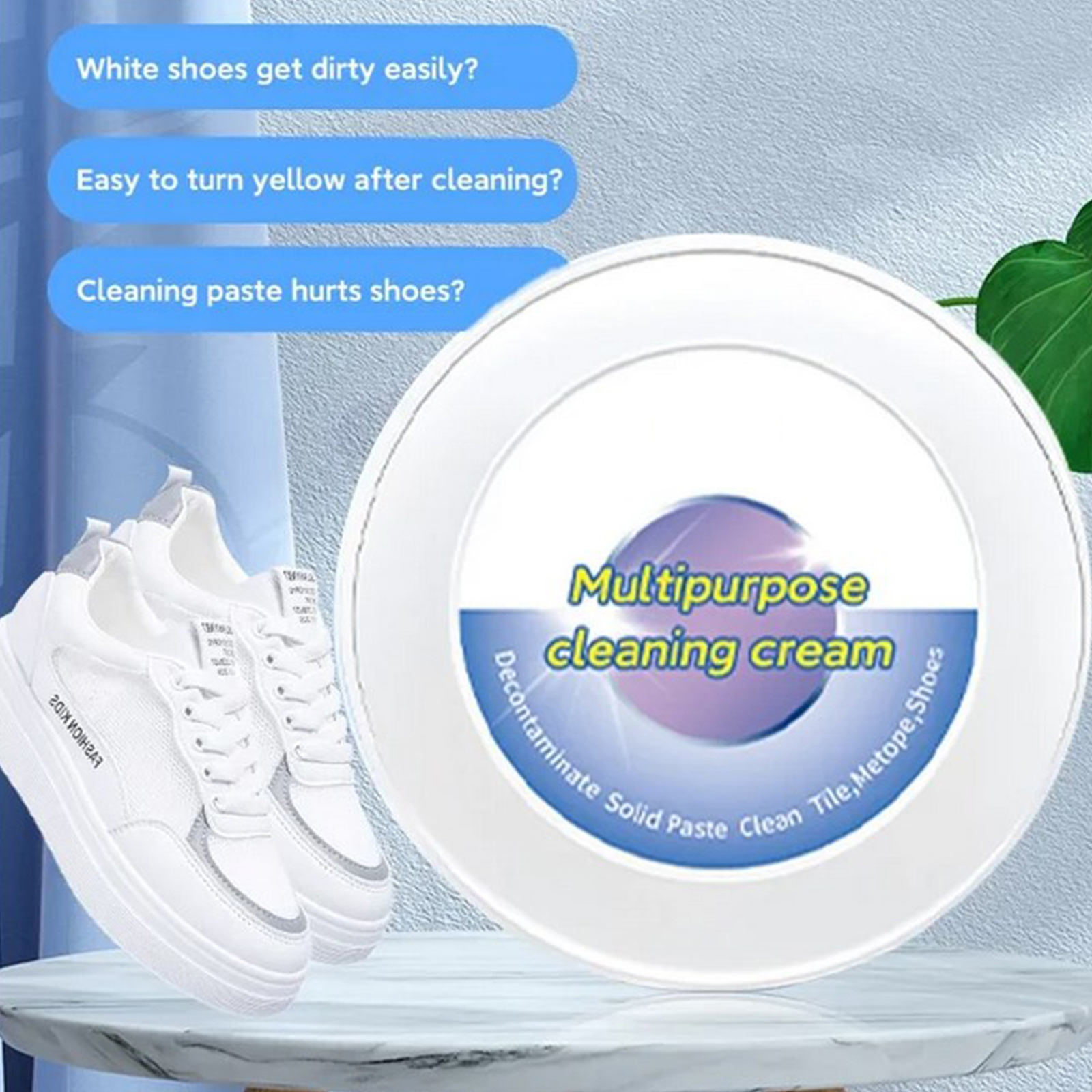 Multi-Purpose Cleaning Cream for Stain Removal and Surface Cleaning