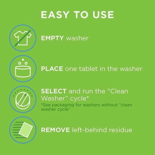 Washing Machine Cleaner,Clean Front Load & Top Load Washer,Including HE, 5 Count