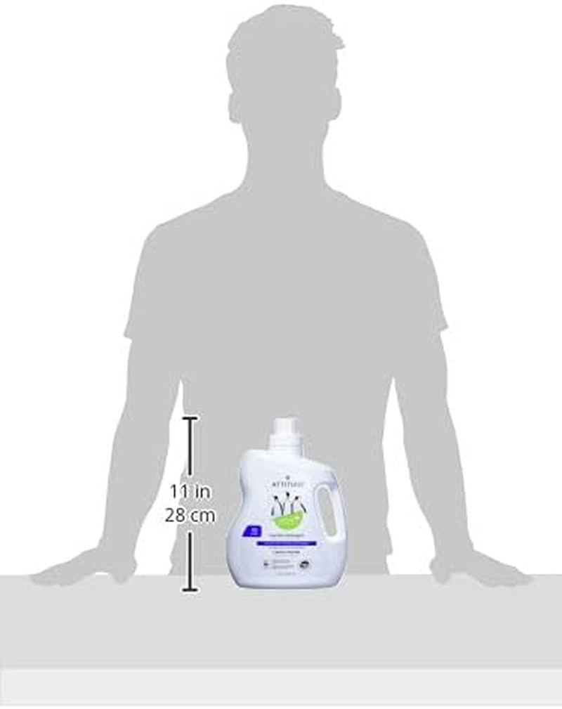 ATTITUDE Liquid Laundry Detergent, EWG Verified, HE Compatible, Plant-Based & Ve
