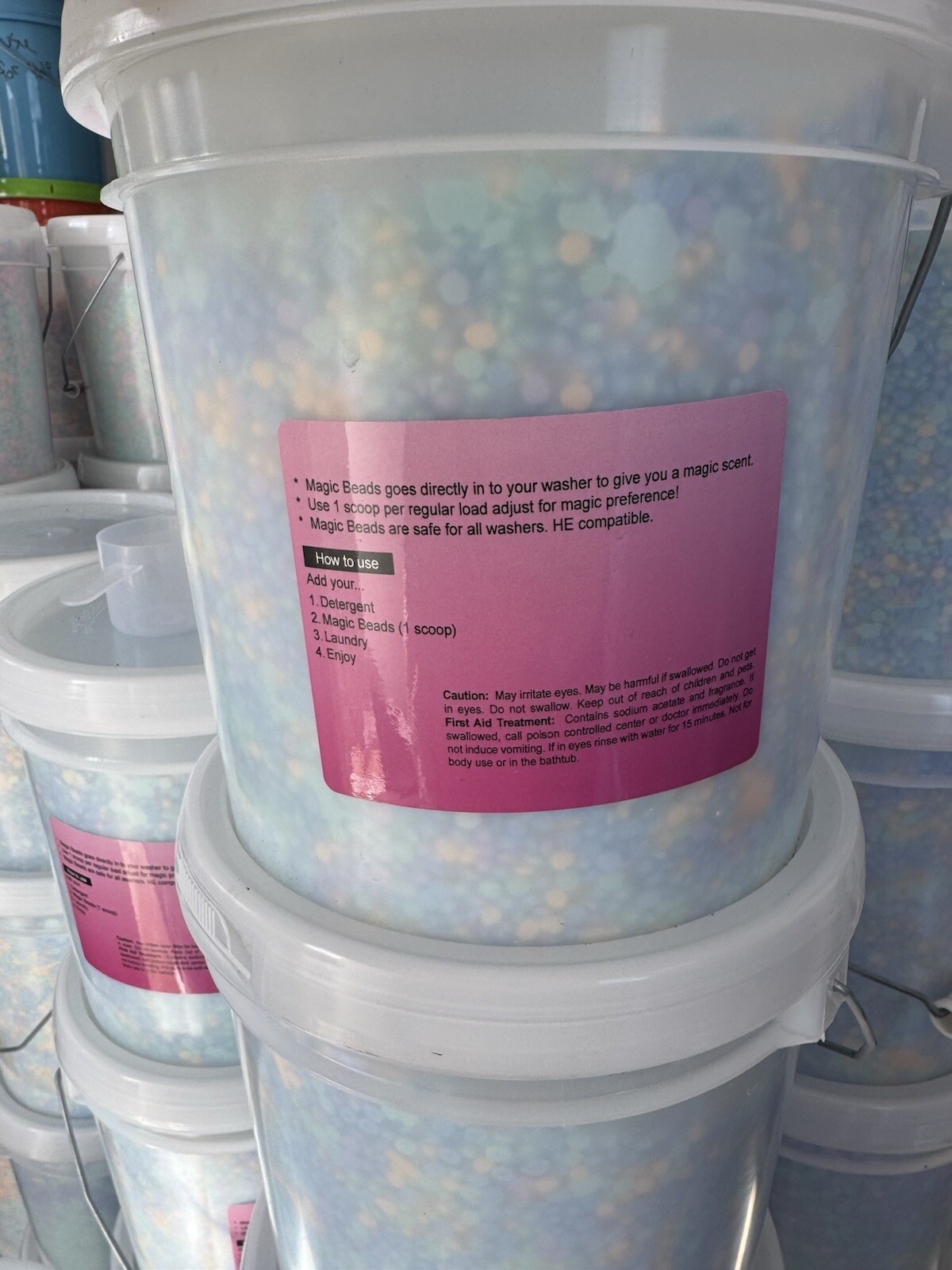 Laundry Beads. 3 Different Scents Available. Fresh. Cotton. Lavender( 5 Pounds)