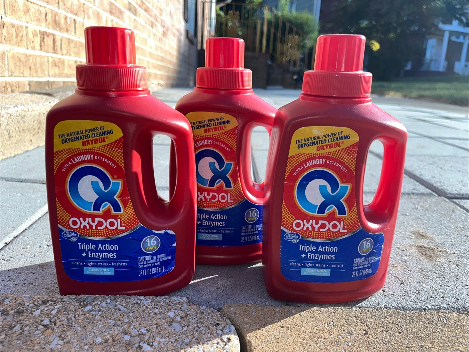 3X Oxydol Liquid Laundry Detergent Clean Linen Scent, 32 fl oz each