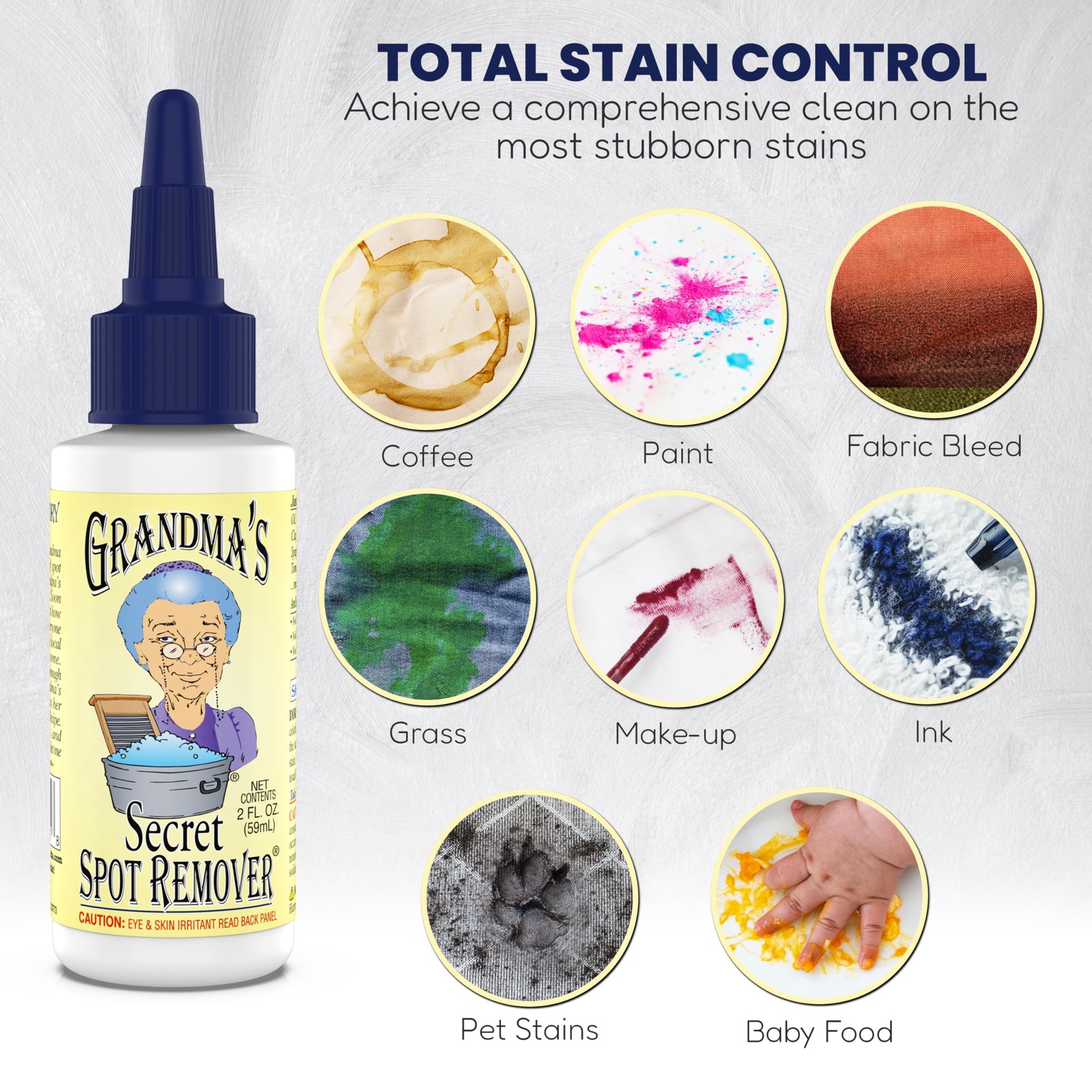 Grandma’s Secret Spot Remover Laundry 2.00 Fl Oz (Pack of 3),