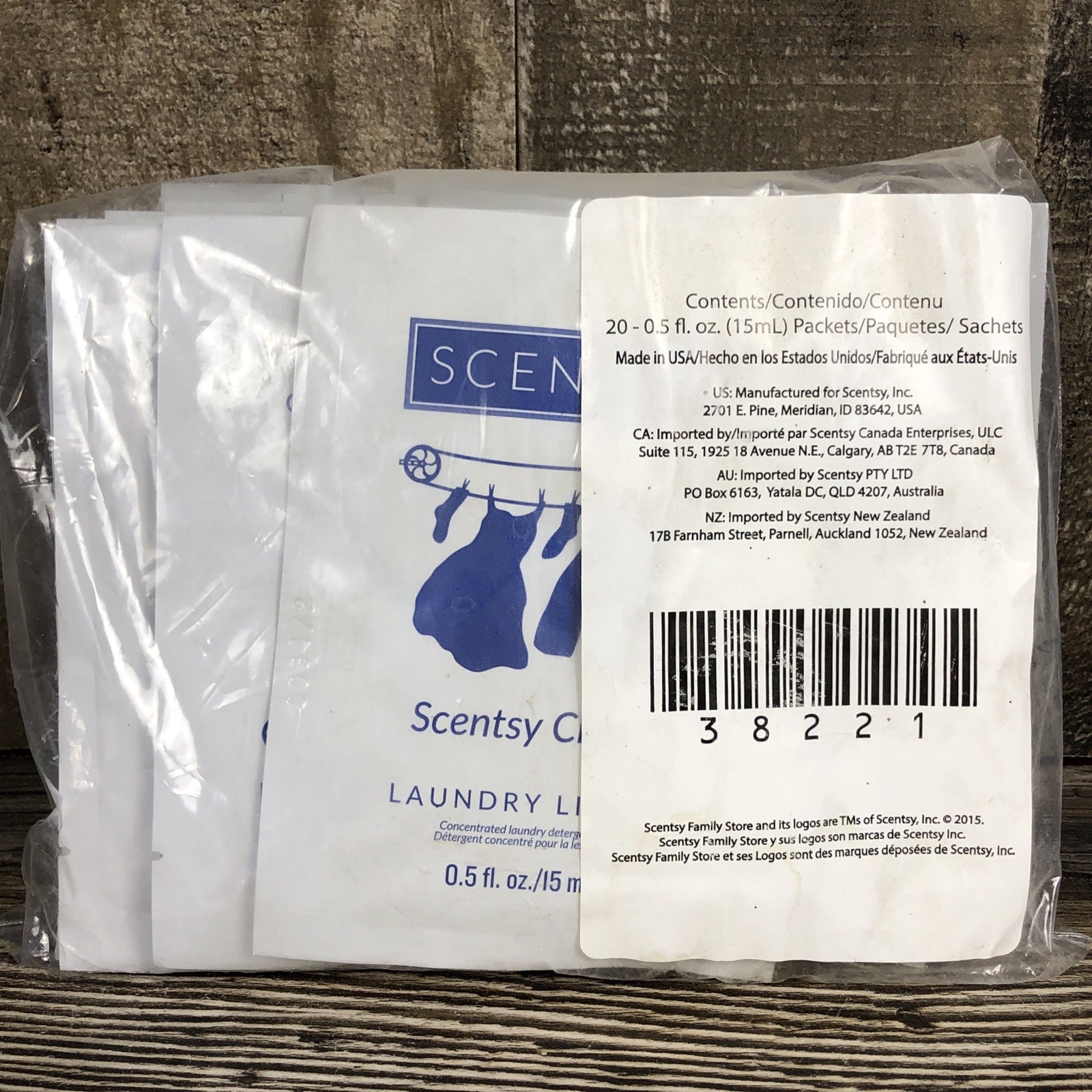 20 Scentsy 0.5 fl oz Laundry Liquid Detergent Samples New