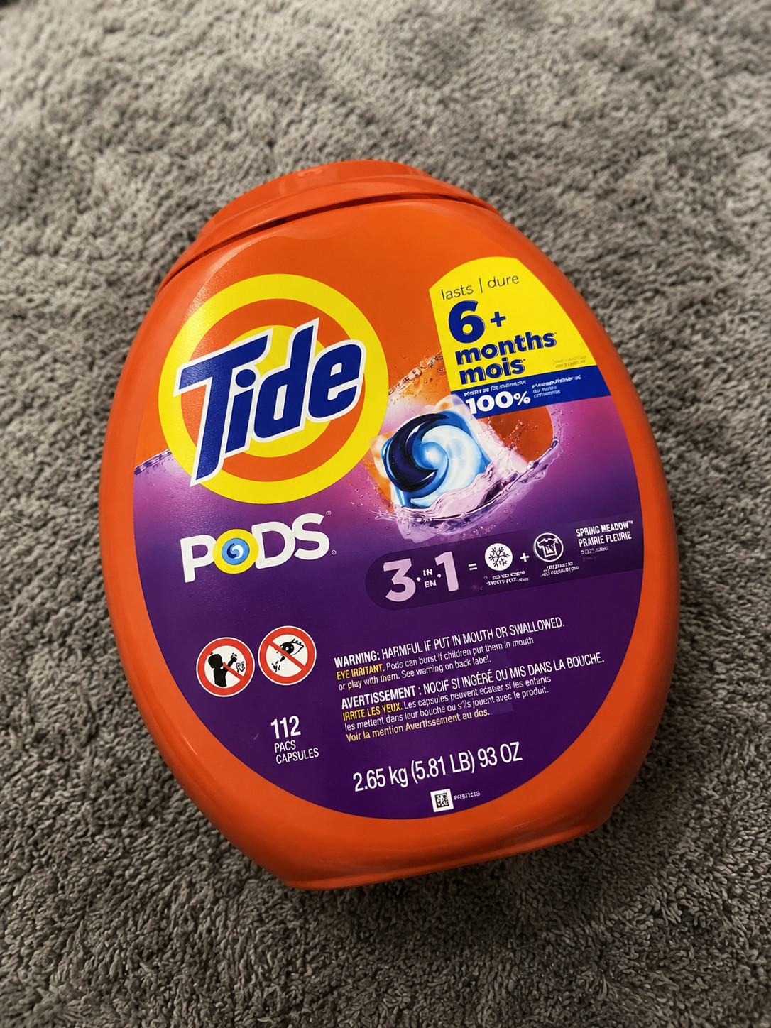 Tide PODS Laundry Detergent Pacs Spring Meadow Scent 112 Count