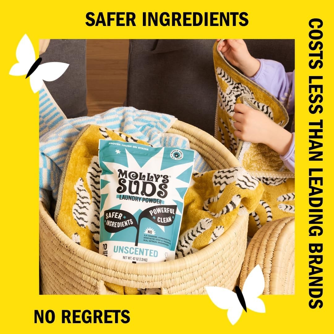 Molly’s Suds Original Laundry Detergent Powder 240 Loads Unscented