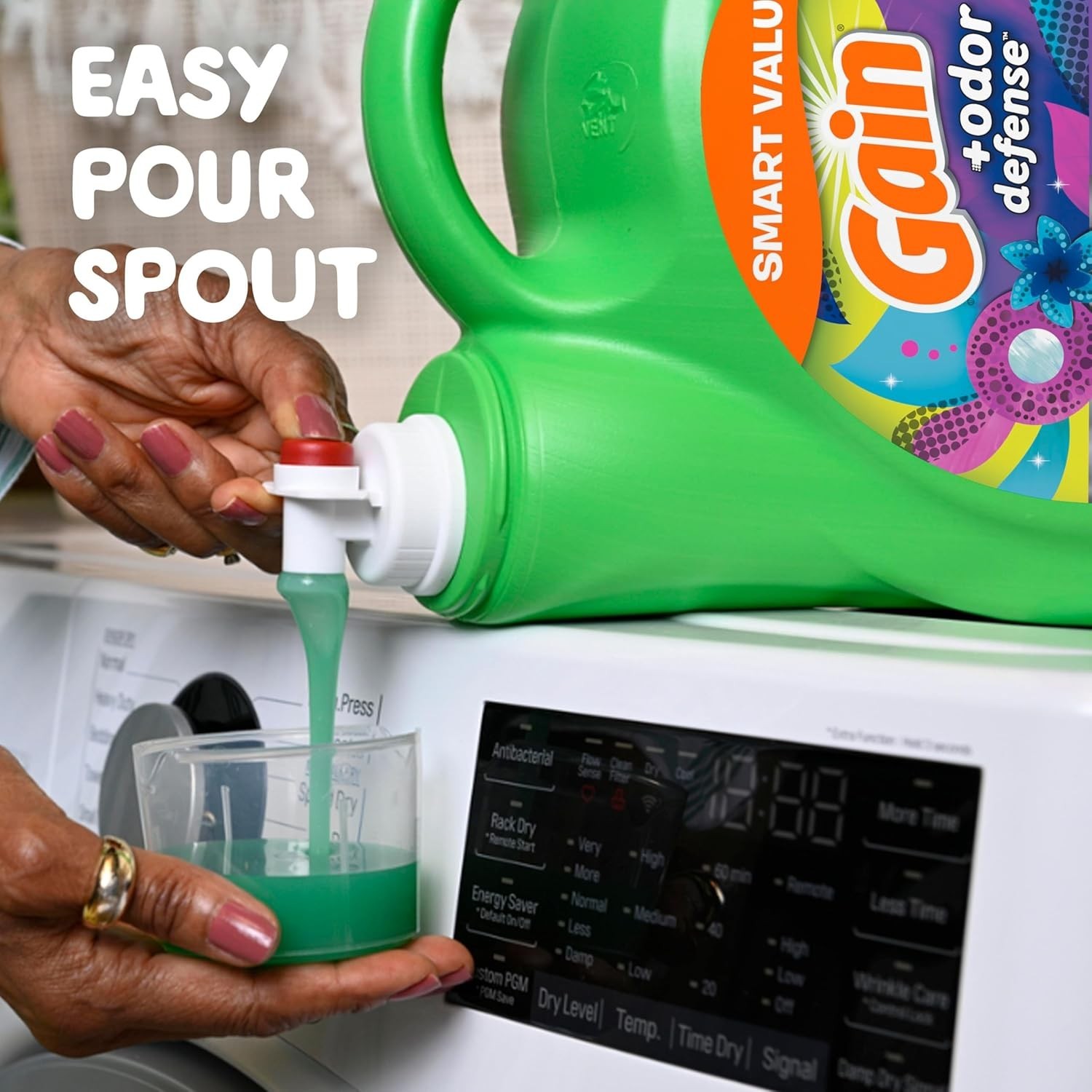 Gain Odor Defense Liquid Laundry Detergent Super Fresh Blast 107 Loads HE