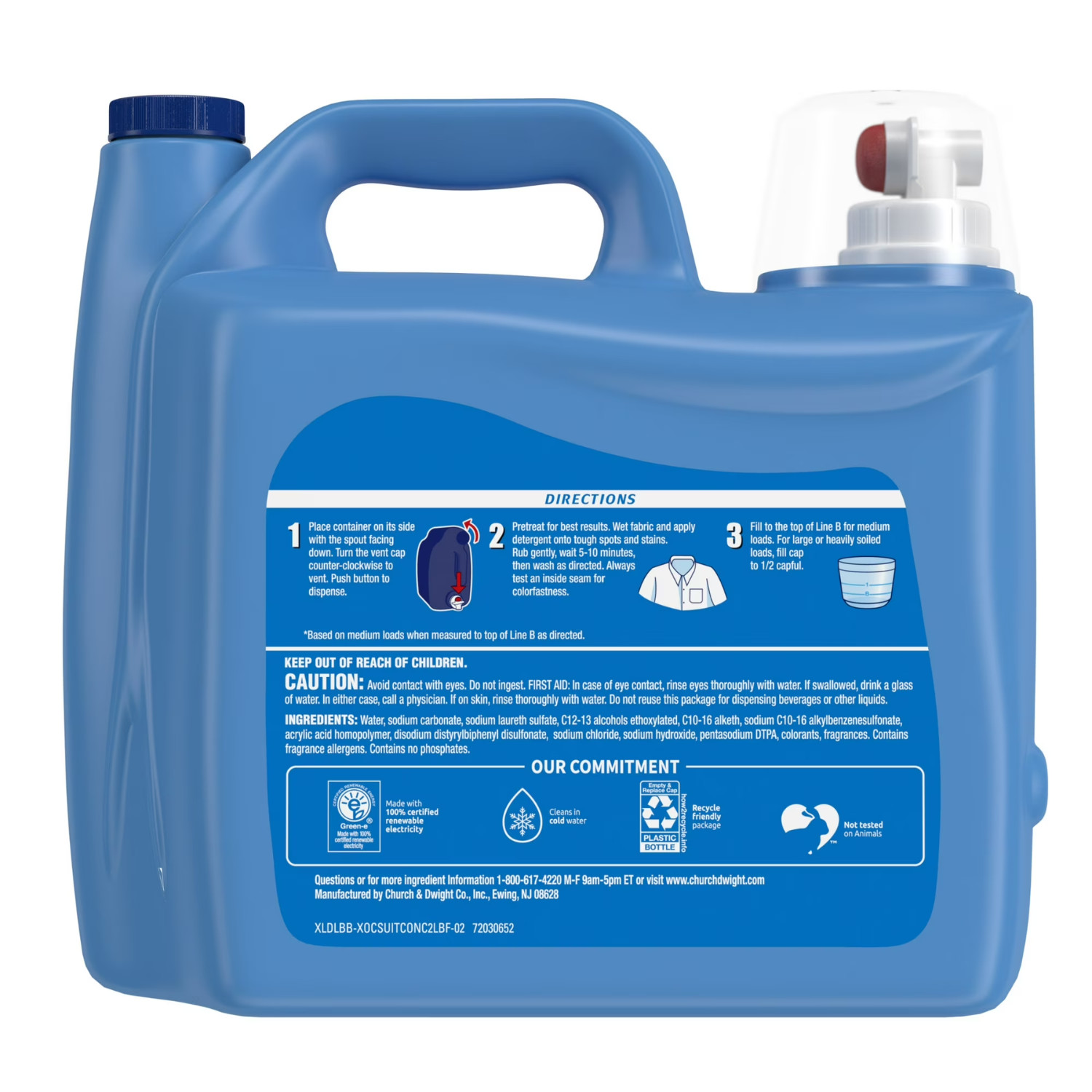 (3 Pack) Xtra Plus Odor Blasters Liquid Laundry Detergent 203.1 fl oz, 131 Loads