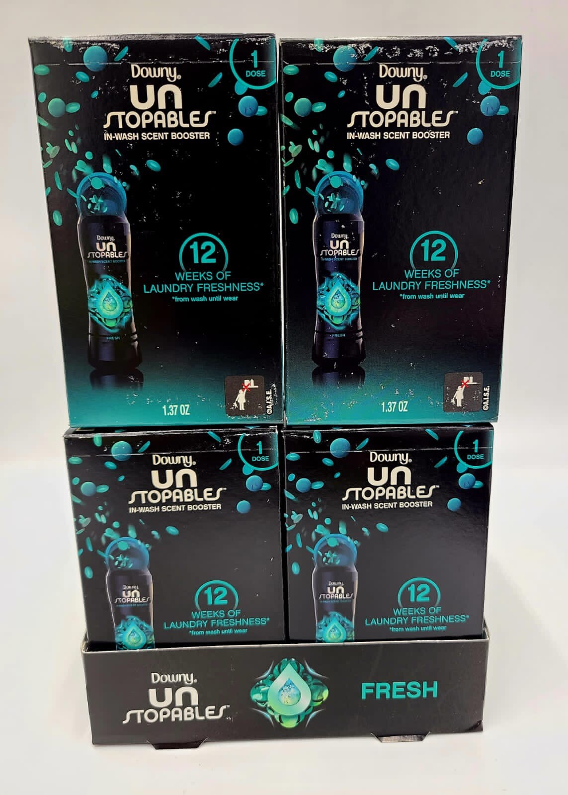 Downy Unstopables In-Wash Scent Booster Beads 4-Packs ,(5.48 Oz. Total)